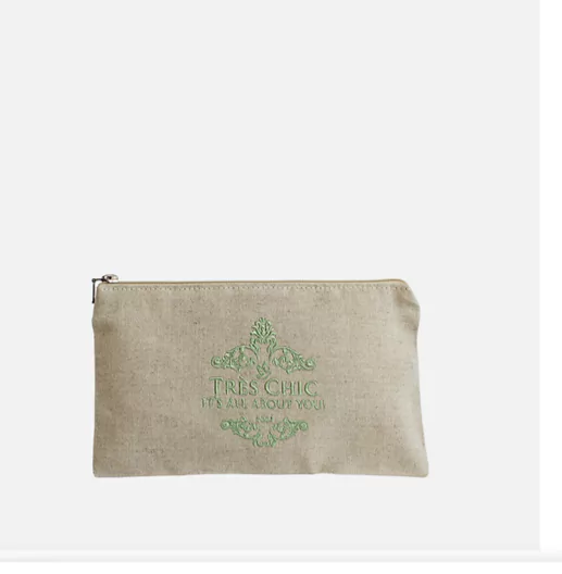 La trousse personnalisée 5 Trousse lin et coton personnalisee 5